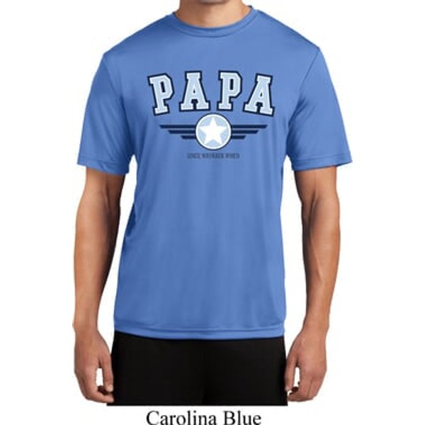 Mens Shirt Papa Moisture Wicking Tee T-Shirt