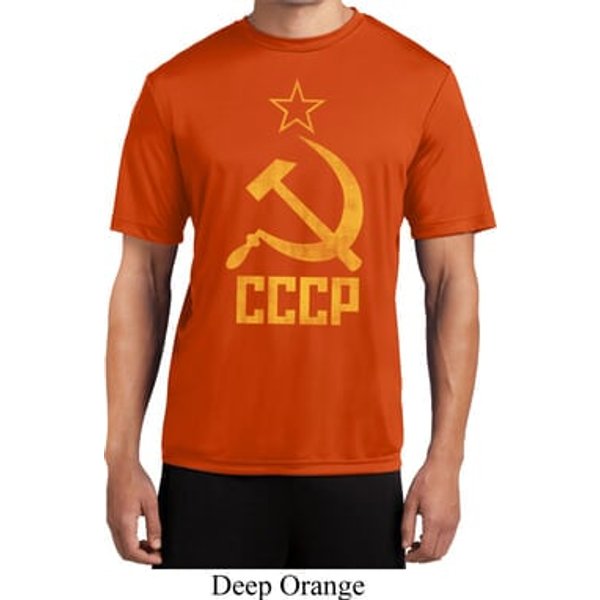 Mens Soviet Shirt CCCP Distressed Moisture Wicking Tee