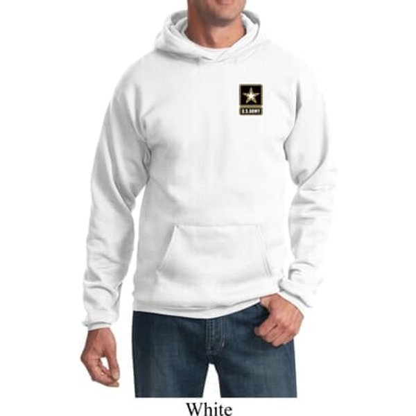 Mens US Army Pocket Print Hoodie