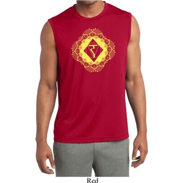 Mens Yoga Diamond Manipura Dry Wicking Sleeveless Shirt