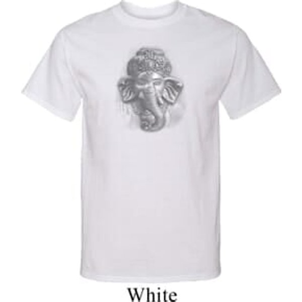 Mens Yoga Shirt 3D Ganesha Lights Tall Tee T-Shirt