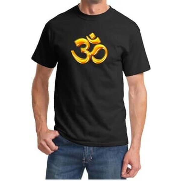 Mens Yoga Shirt 3D OM Tee T-Shirt