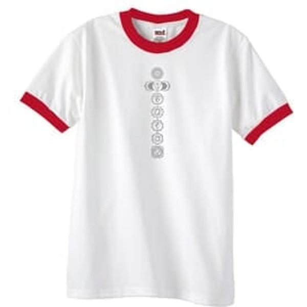 Mens Yoga Shirt 7 Chakras Meditation Ringer Shirt