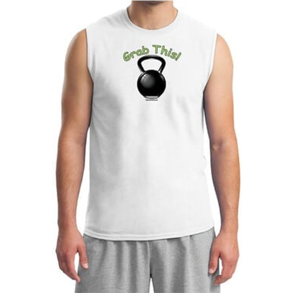 Mens Shirt Grab This Kettle Bell Muscle Tee T-Shirt