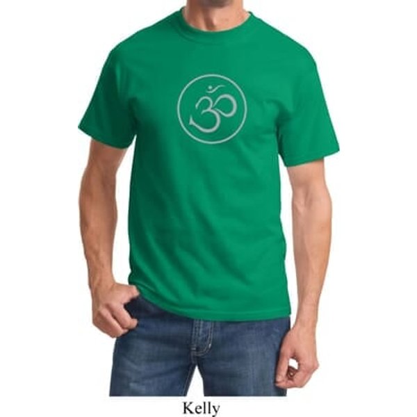 Mens Yoga Shirt Thin OM Tee T-Shirt