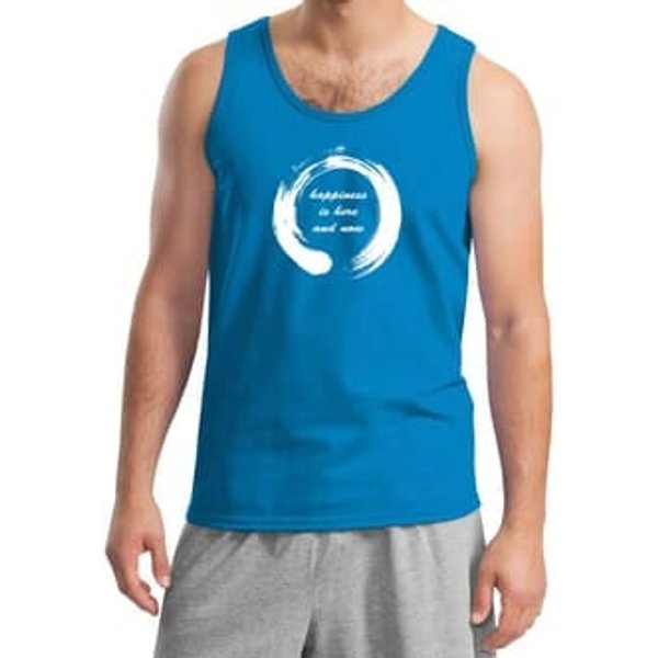 Mens Yoga Tanktop Enso Happiness Tank Top