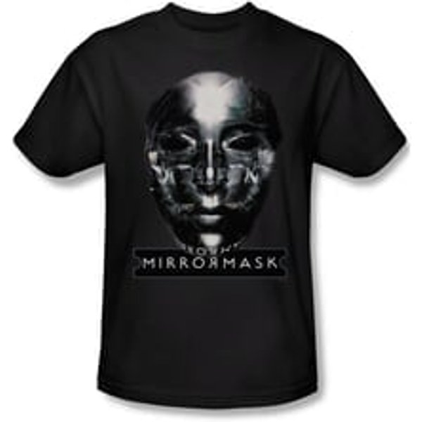 Mirrormask Shirt Mask Adult Black Tee T-Shirt