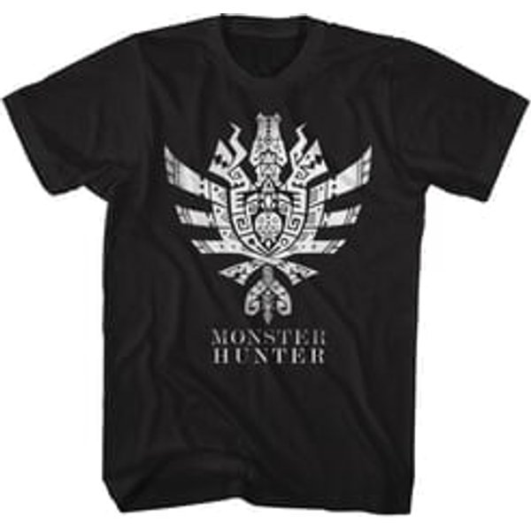 Monster Hunter Shirt Ultimate Logo Symbol Black T-Shirt