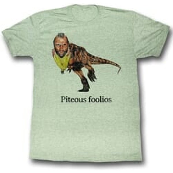 Mr. T Shirt Piteous Foolios Adult Green Heather Tee T-Shirt