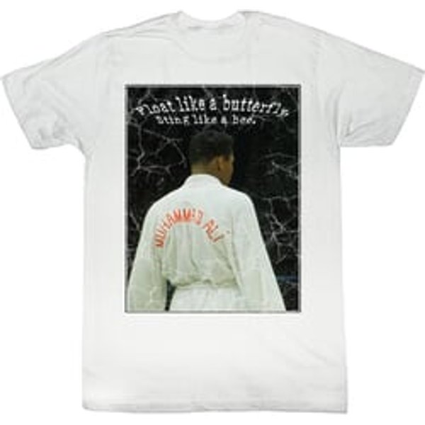 Muhammad Ali Shirt Champ Adult White Tee T-Shirt