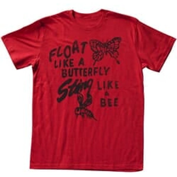 Muhammad Ali Shirt Stinger Adult Red Tee T-Shirt