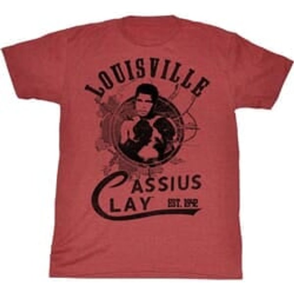 Muhammad Ali Shirt The Greatest Adult Heather Red Tee T-Shirt