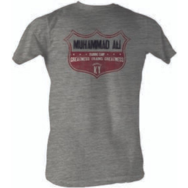 Muhammad Ali T-shirt Adult Ali Crest Gray Heather Tee Shirt