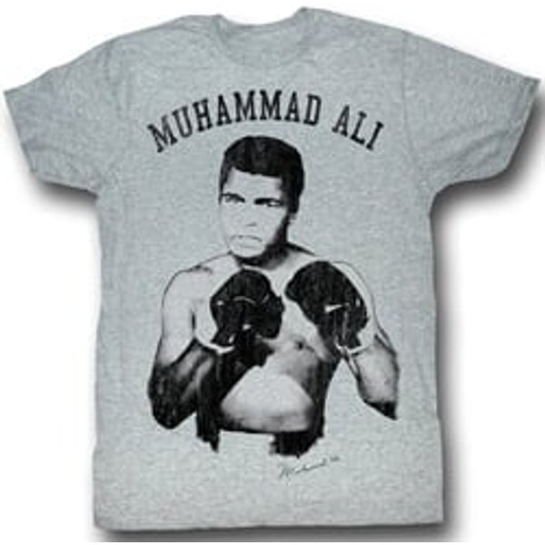 Muhammad Ali T-shirt Ali! Nough Said Adult Heather Grey Tee Shirt