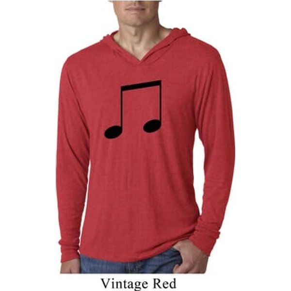 Music 8th Note Lightweight Hoodie Shirt