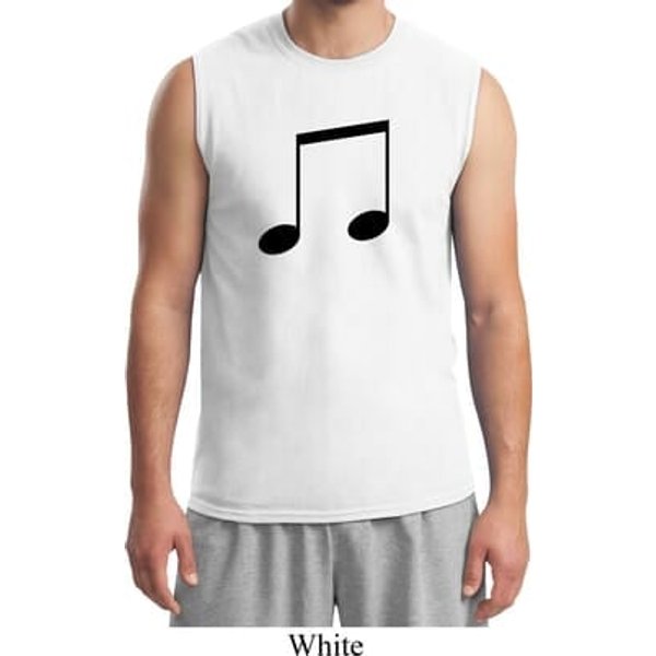 Music 8th Note Mens Muscle Shirt