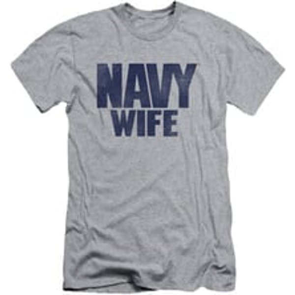 Navy Shirt Slim Fit Navy Wife Athletic Heather T-Shirt