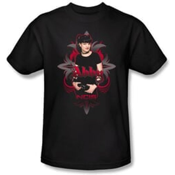 NCIS Adult T-shirt - Abby Gothic TV Series Adult Black Tee Shirt