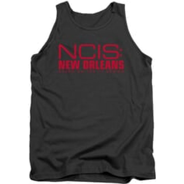 NCIS New Orleans Shirt Tank Top Red Logo Charcoal Tanktop