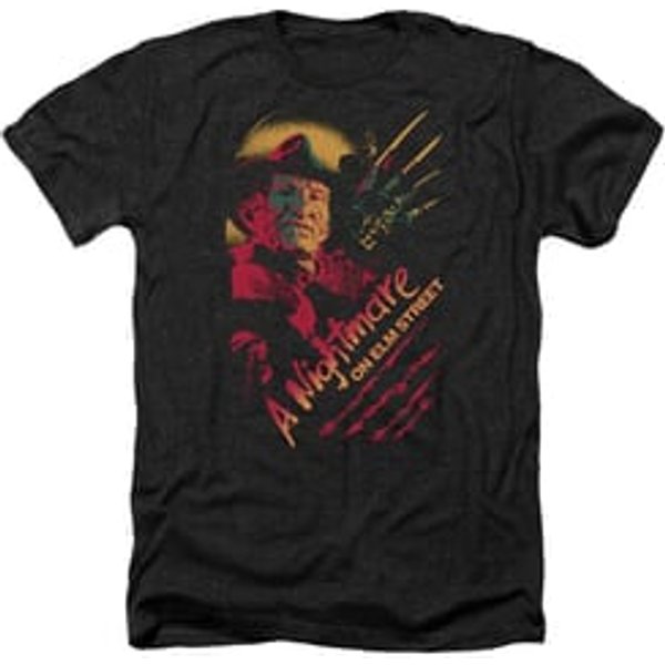 Nightmare On Elm Street Shirt Freddy Claws Heather Black T-Shirt