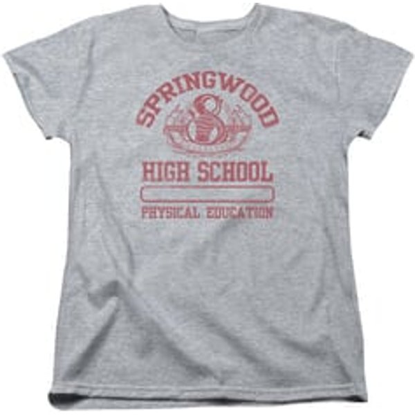 Nightmare On Elm Street Womens Shirt Springwood High Heather Grey T-Shirt