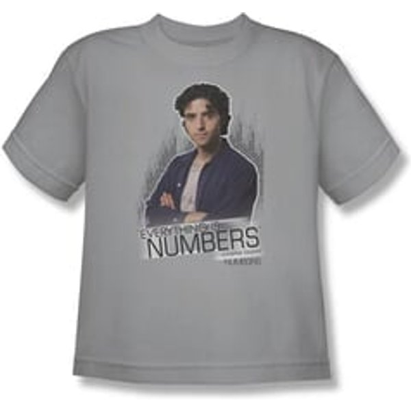 Numbers Shirt Kids Everything Is Numbers Silver T-Shirt