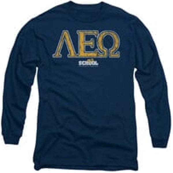 Old School Shirt Leo Long Sleeve Navy Tee T-Shirt