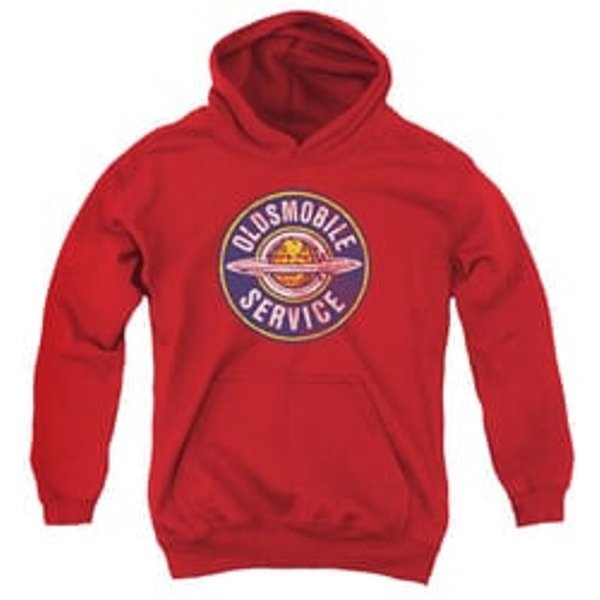Oldsmobile Kids Hoodie Vintage Service Red Youth Hoody