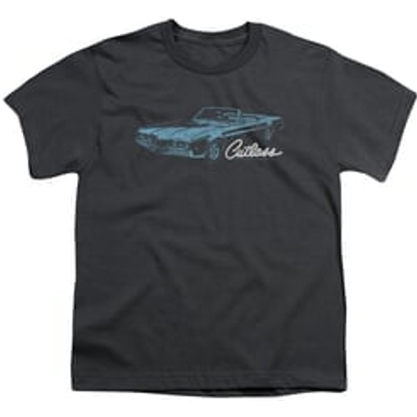 Oldsmobile Kids Shirt 68 Cutlass Charcoal T-Shirt
