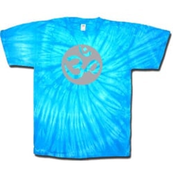 Om Tie Dye Shirt - Turquoise Blue Pastel Adult T-shirt
