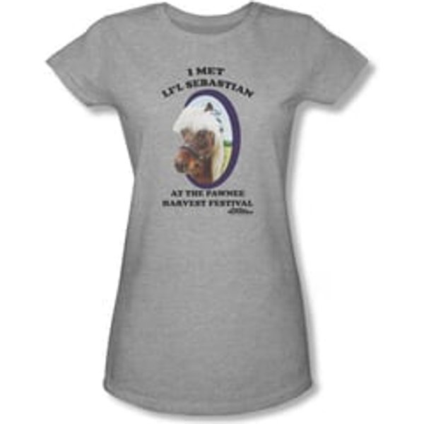 Parks And Recreation Shirt Juniors Lil Sebastian Athletic Heather T-Shirt