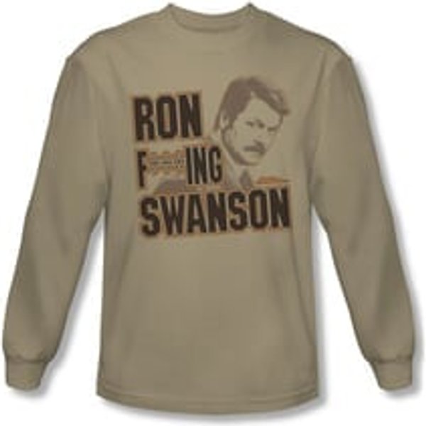 Parks And Recreation Shirt Ron Long Sleeve Sand Tee T-Shirt