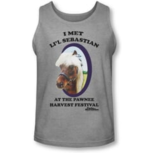 Parks And Recreation Shirt Tank Top Lil Sebastian Athletic Heather Tanktop