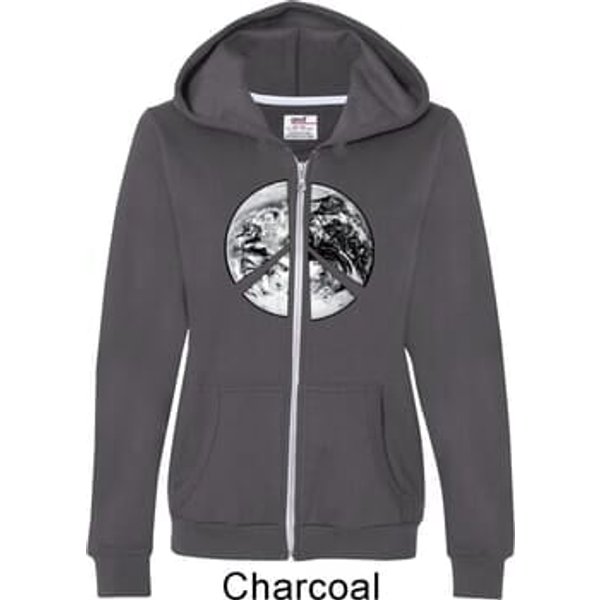 Peace Earth Ladies Full Zip Hoodie