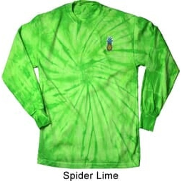 Pineapple Patch Pocket Print Tie Dye Long Sleeve