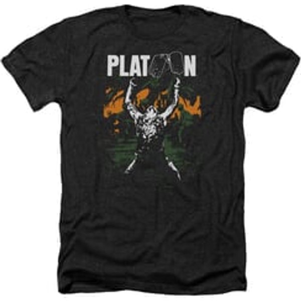Platoon Shirt Graphic Heather Black T-Shirt