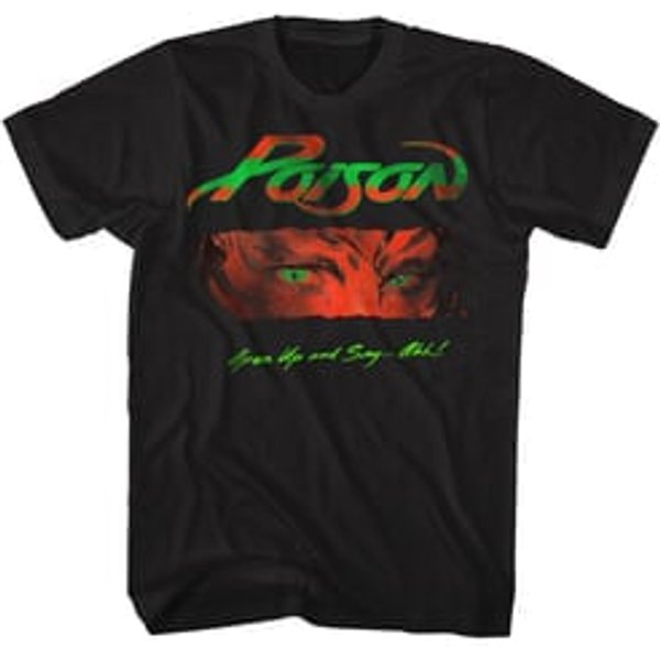 Poison Shirt Open Up And Say Ahh Black T-Shirt