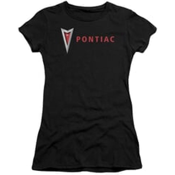 Pontiac Juniors Shirt Modern Logo Black T-Shirt