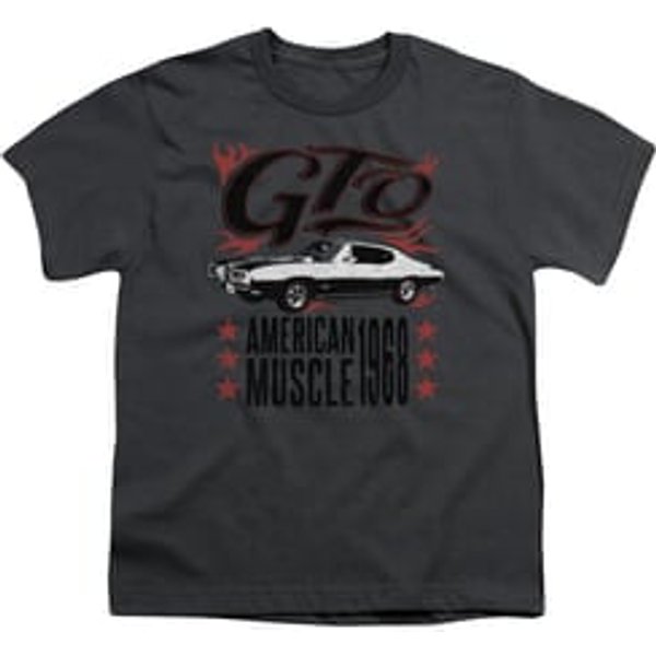 Pontiac Kids Shirt 68 GTO Charcoal T-Shirt