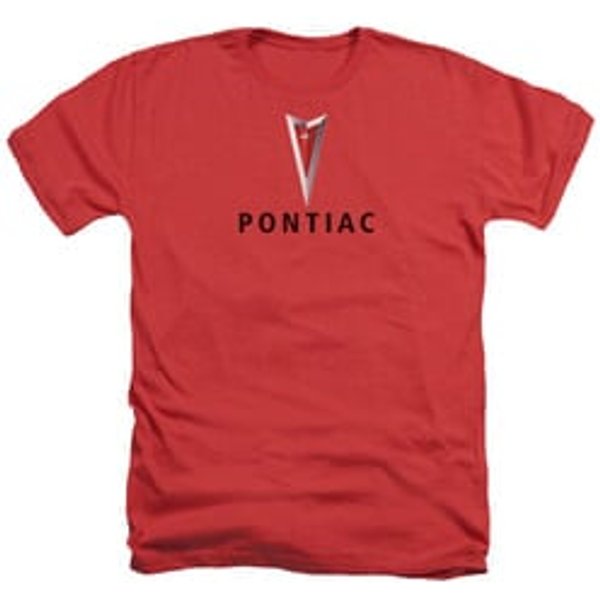 Pontiac Shirt Modern Logo Heather Red T-Shirt