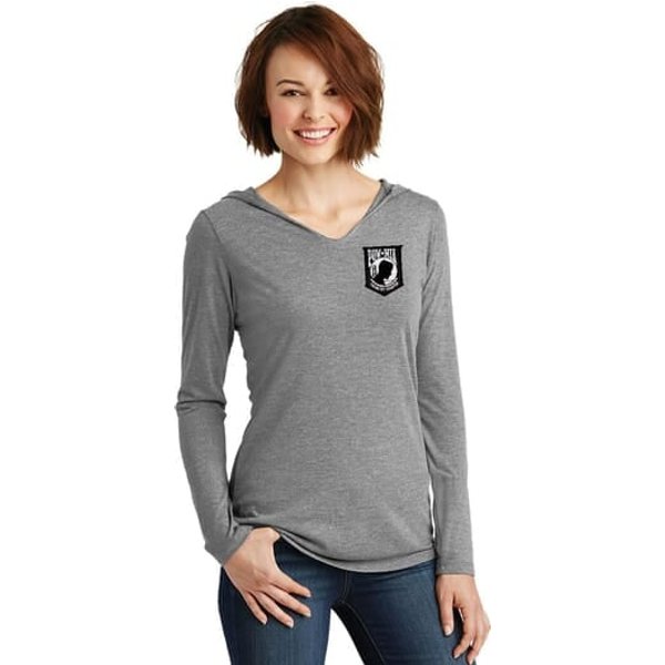 Pow Mia Patch Pocket Print Ladies Tri Hoodie
