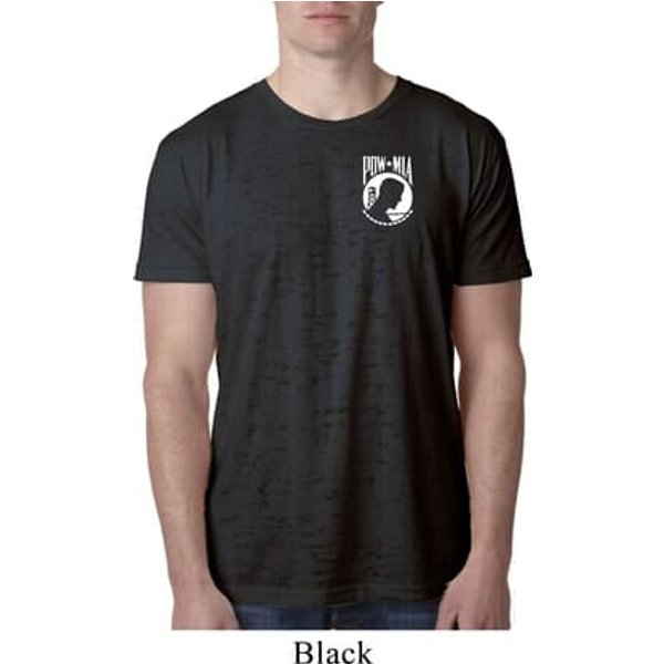 Pow Mia Pocket Print Burnout Shirt
