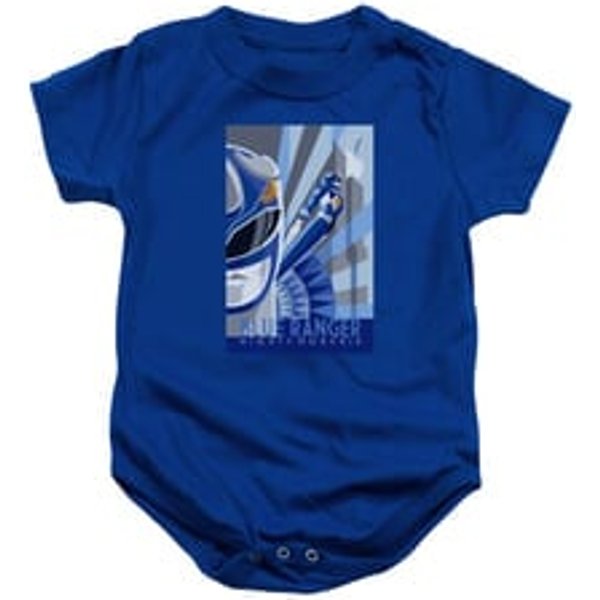 Power Rangers Baby Romper Blue Ranger Blue Infant Babies Creeper