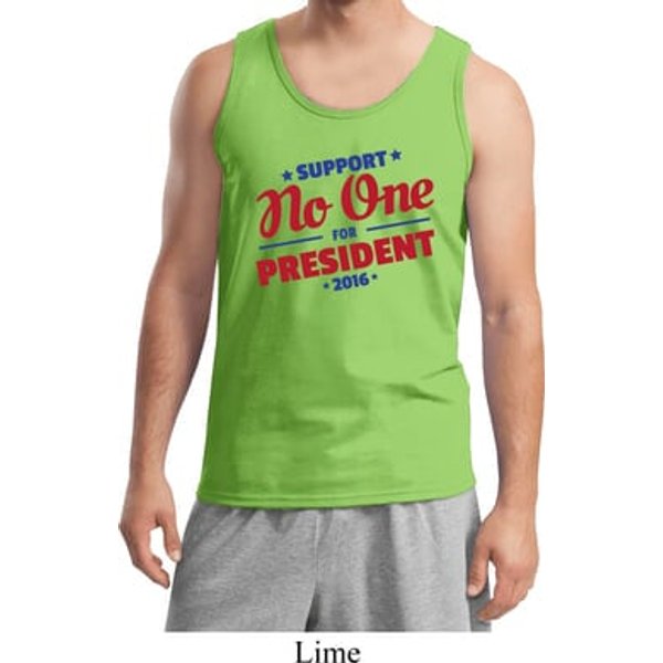 Presidential Election Tank top No One For President Mens Tank Top