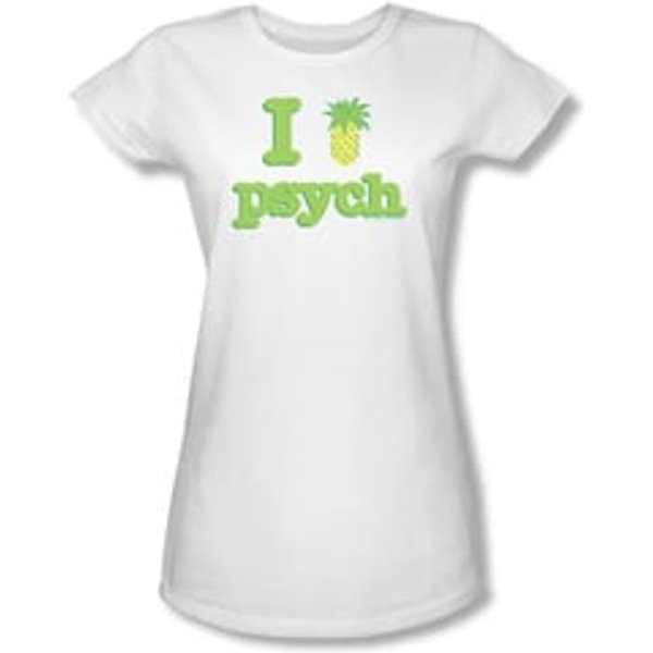 Psych Shirt Juniors I Like Psych White Tee T-Shirt