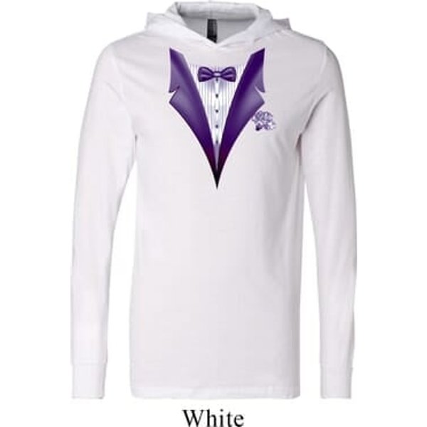 Purple Tuxedo Lightweight Hoodie Tee