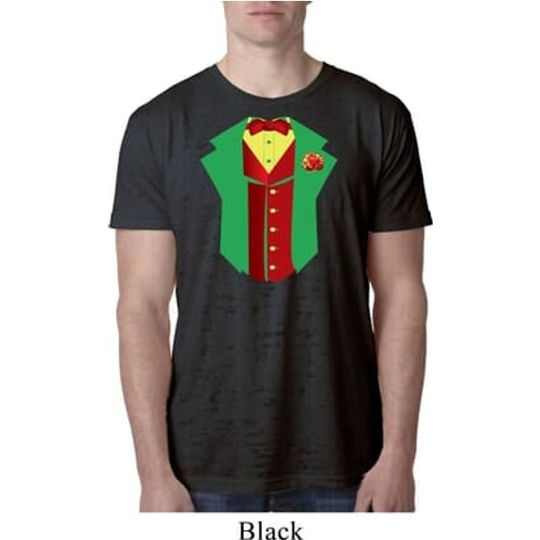 Rasta Vest Tuxedo Burnout Shirt