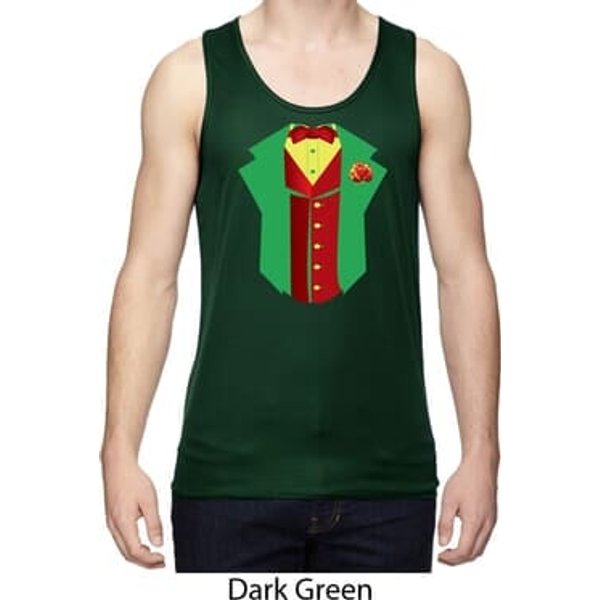 Rasta Vest Tuxedo Moisture Wicking Tank Top