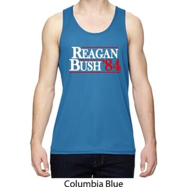 Reagan Bush 1984 Mens Moisture Wicking Tanktop