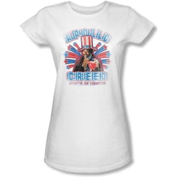 Rocky Juniors T-Shirt Apollo Creed Classic White Tee Shirt